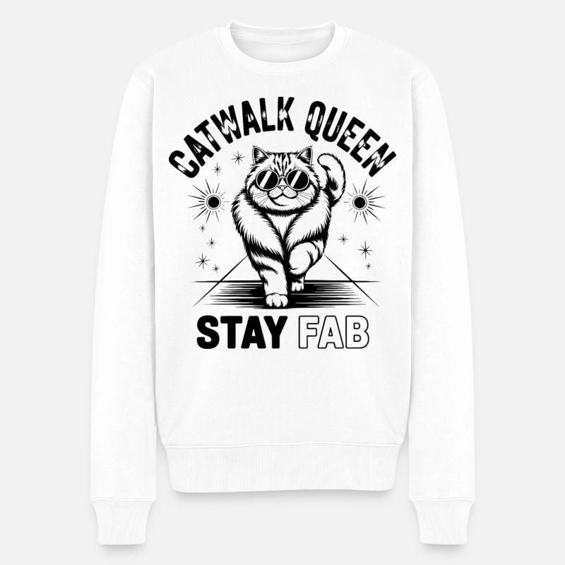 Reine des podiums Reste Fab - Pull Premium bio Homme - blanc