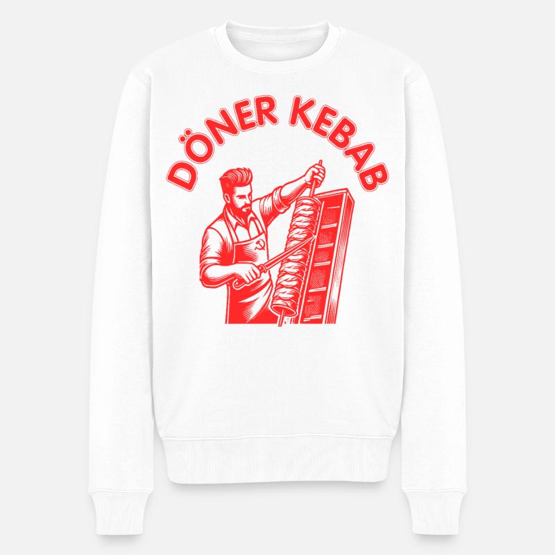 Döner kebab - Pull Premium bio Homme - blanc