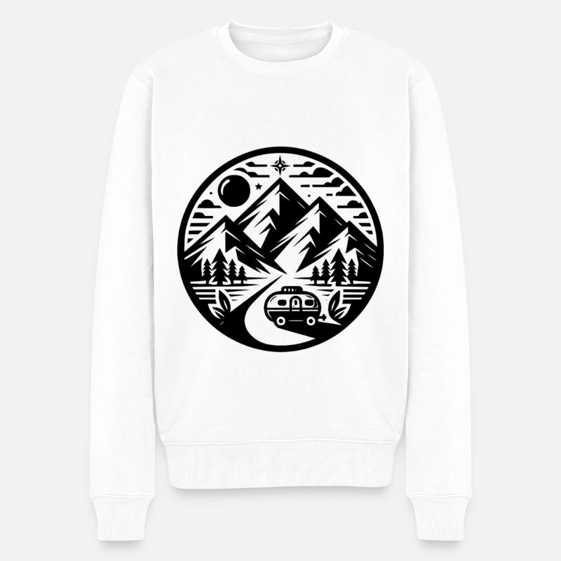 Camping - Pull Premium bio Homme - blanc