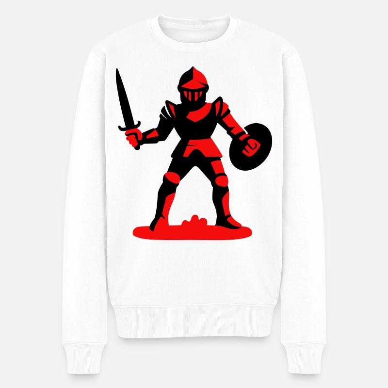 Chevalier Rouge - Pull Premium bio Homme - blanc