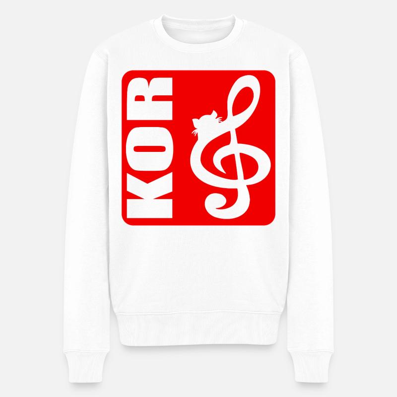 CHAT DE CONDUITE - Pull Premium bio Homme - blanc