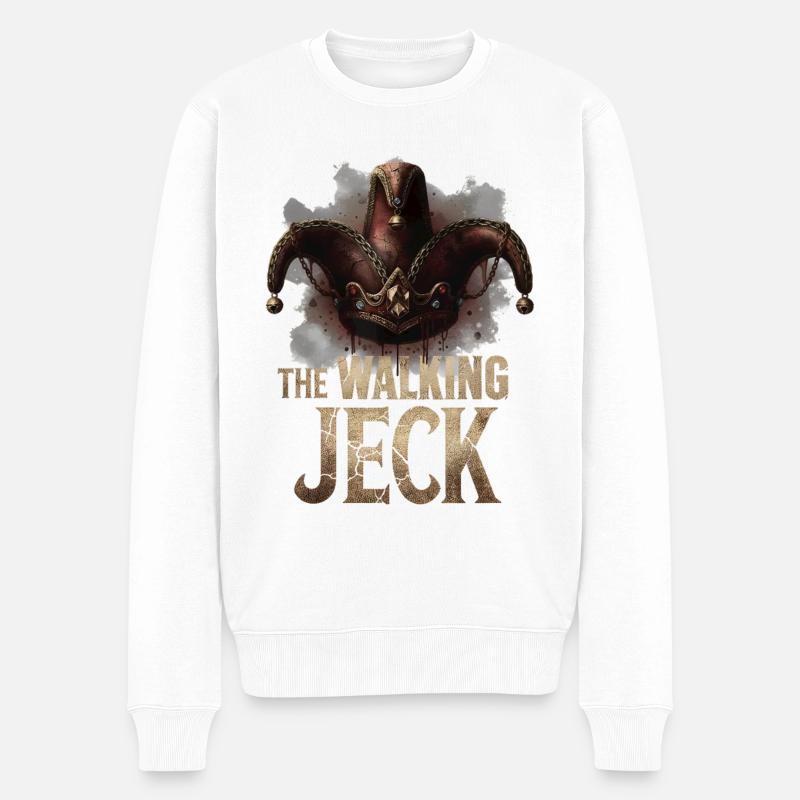 The Walking Jeck - Karneval Kostüm - Männer Premium Bio Pullover - Weiß