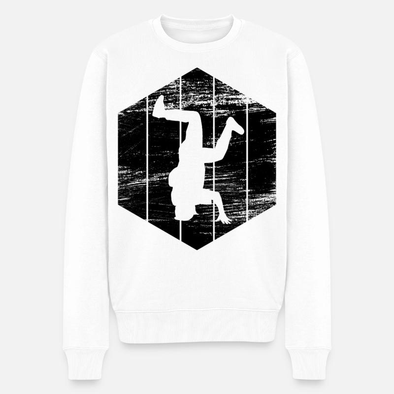 Breakdancers - Pull Premium bio Homme - blanc