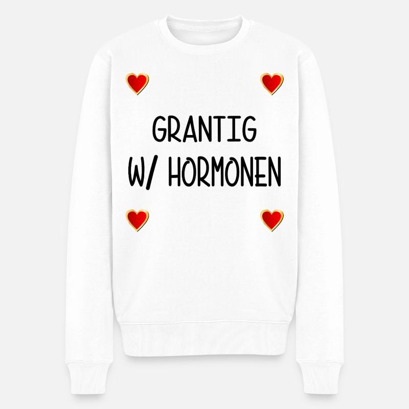 WECHSELJAHRE MENOPAUSE GRANTIG HORMONE - Pull Premium bio Homme - blanc