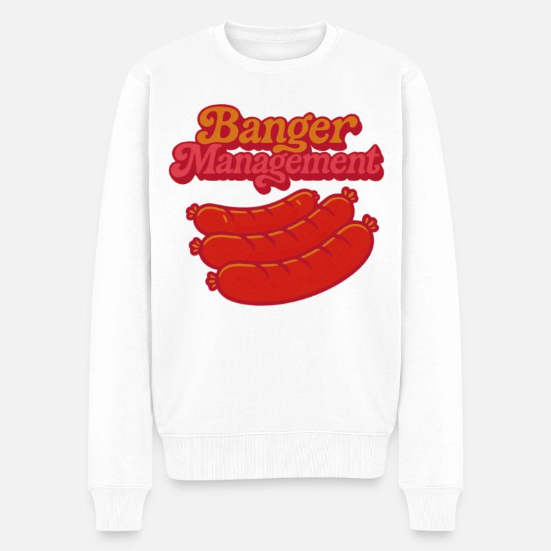 Knaller-Verwaltung - Männer Premium Bio Pullover - Weiß