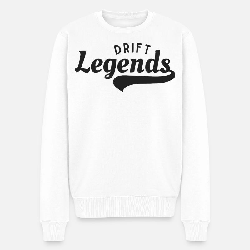 Légendes du drift rétro - Pull Premium bio Homme - blanc