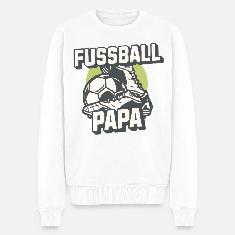 Soccer Dad Retro Look Design - Pull Premium bio Homme - blanc