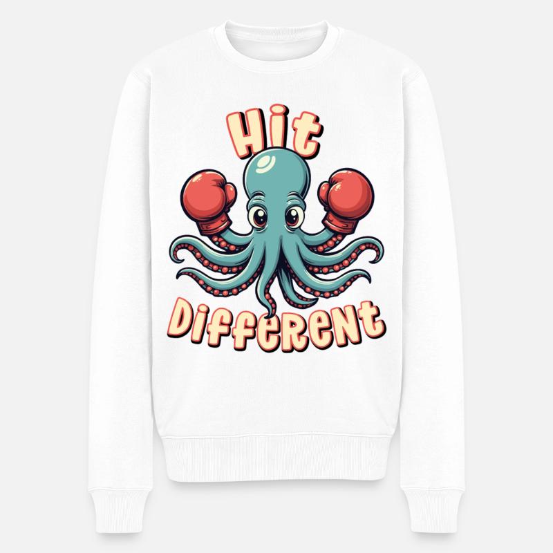 Frapper différemment - Pull Premium bio Homme - blanc