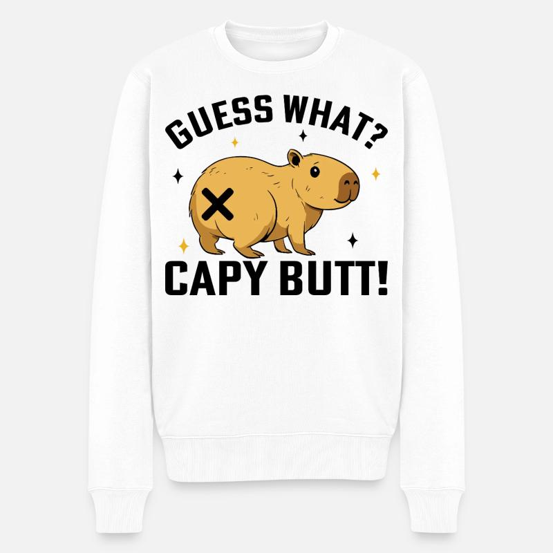 Capybara - Pull Premium bio Homme - blanc