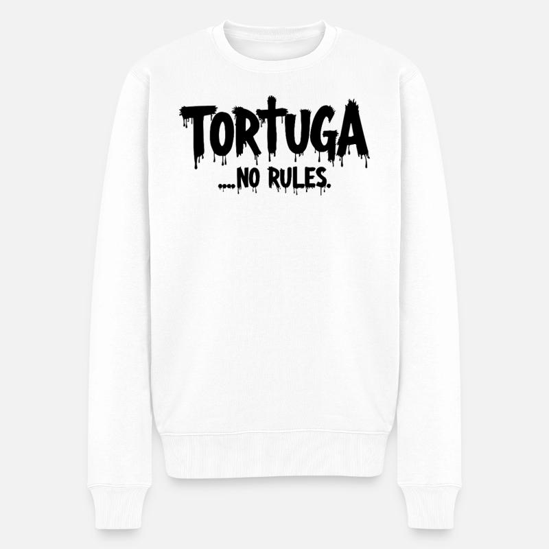 Tortuga – Keine Regeln - Männer Premium Bio Pullover - Weiß