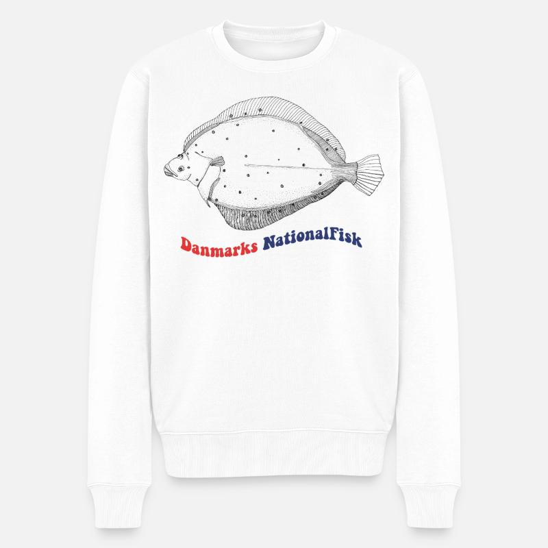 L’épagnette nationale de betteraves du Danemark - Pull Premium bio Homme - blanc