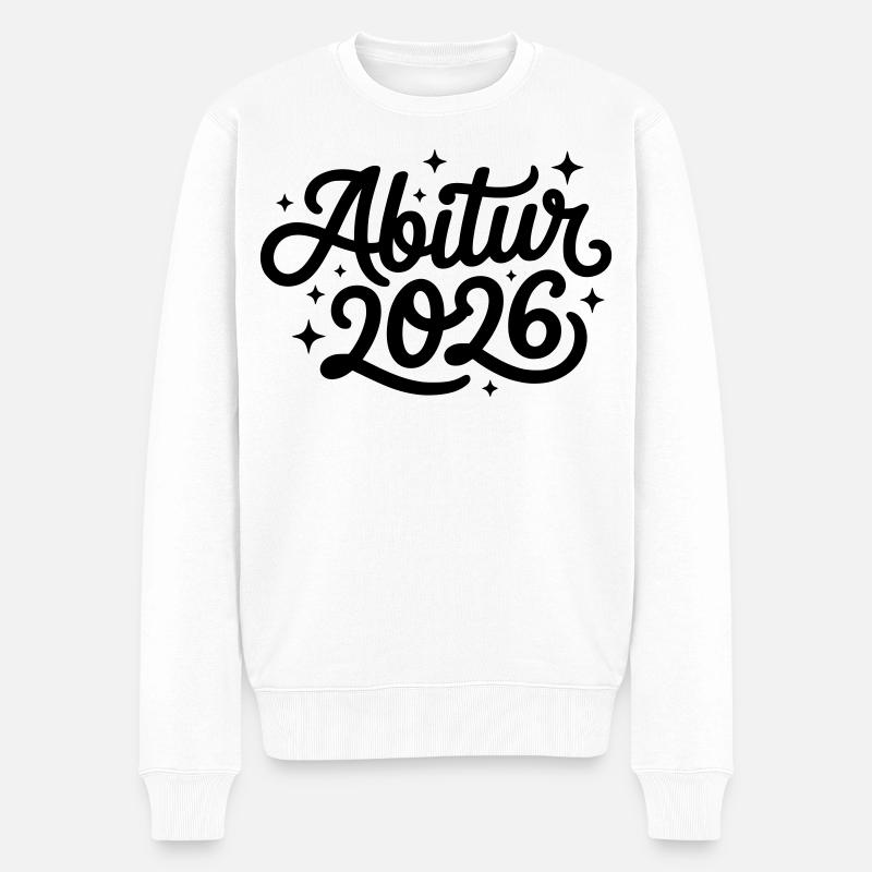 Abitur 2026 - Männer Premium Bio Pullover - Weiß