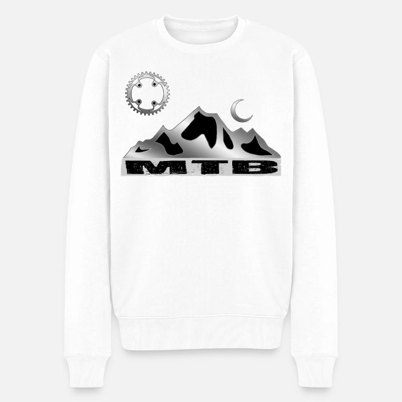 Vélo VTT - Pull Premium bio Homme - blanc