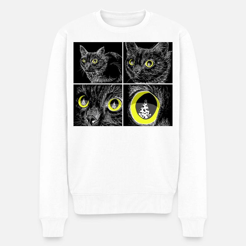 CIBLE VERROUILLÉE - Pull Premium bio Homme - blanc