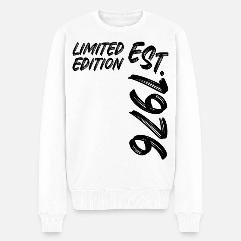 Limited Edition Est. 1976 - Männer Premium Bio Pullover - Weiß