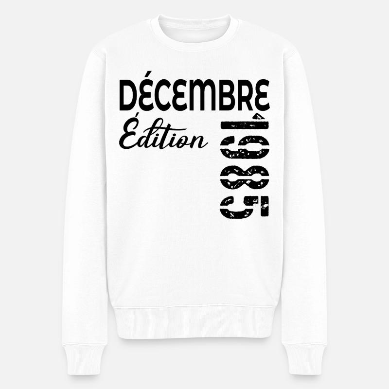 JUBILÄUMSAUSGABE DEZEMBER 1985 - Männer Premium Bio Pullover - Weiß