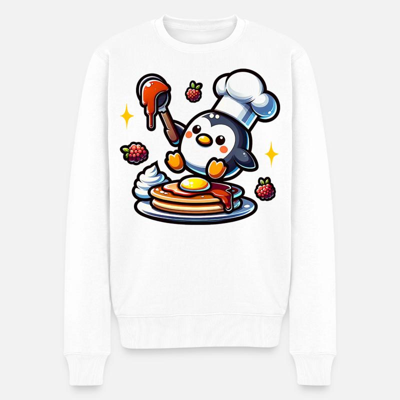 Gaufrier Fan Waffle Baker Tenue - Pull Premium bio Homme - blanc