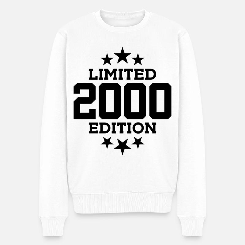 ÉDITION LIMITÉE 26E ANNIVERSAIRE 2000 - Pull Premium bio Homme - blanc