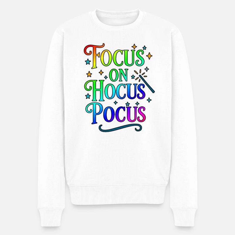 Toujours l’accent sur le hocus pocus - Pull Premium bio Homme - blanc