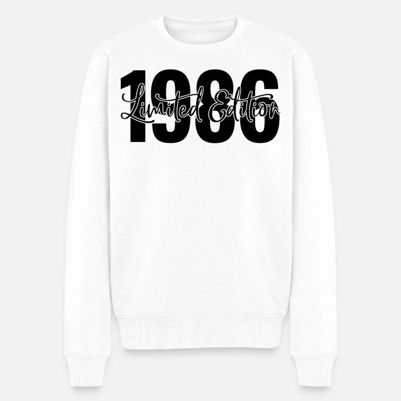 Limited edition 1986 - Männer Premium Bio Pullover - Weiß