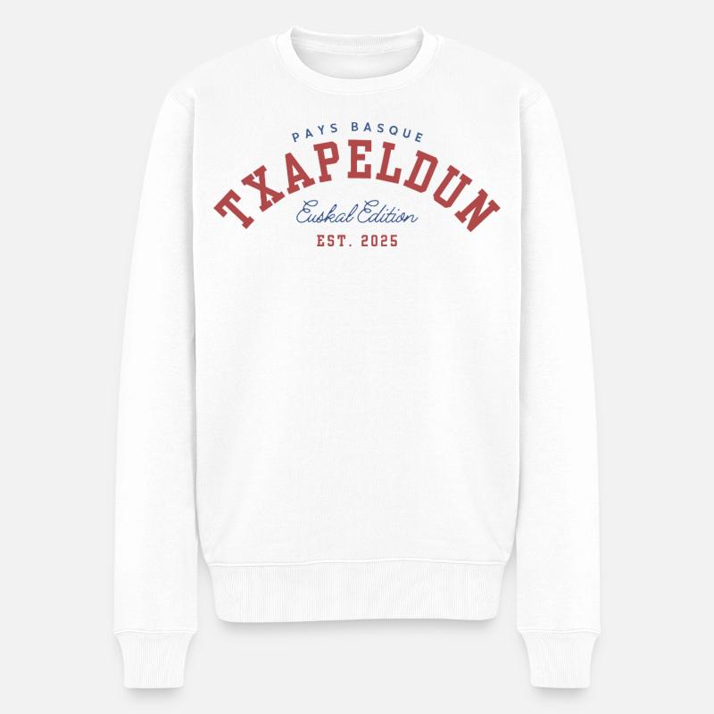 Txapeldun - Pull Premium bio Homme - blanc