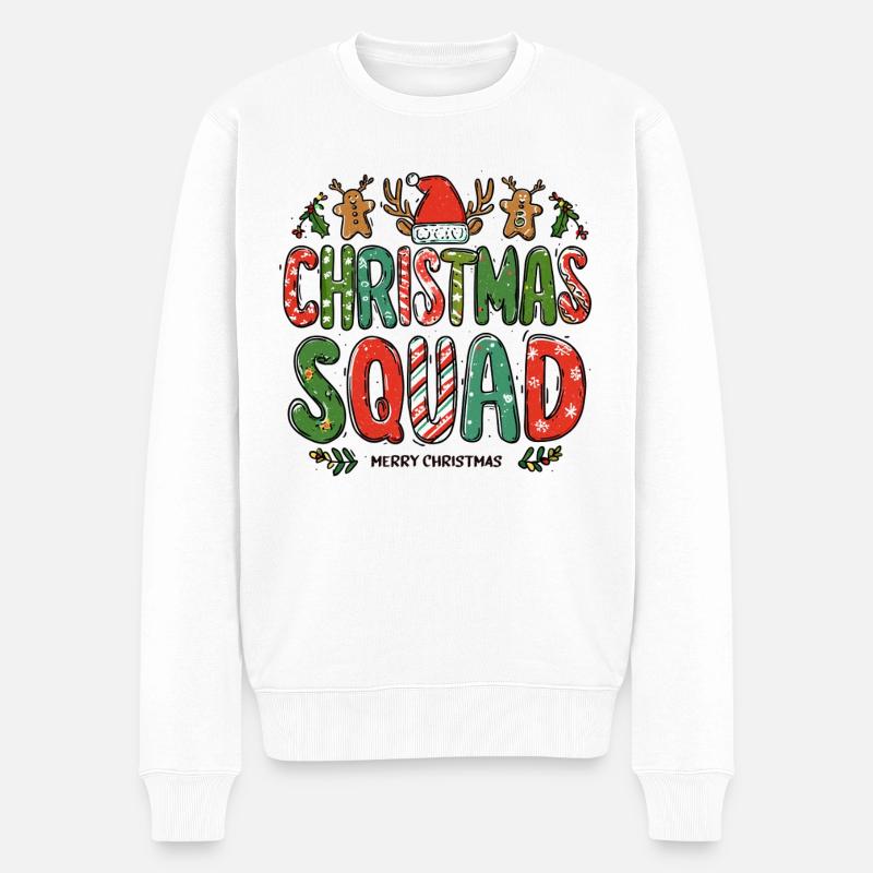 Escouade de Noël - Pull Premium bio Homme - blanc