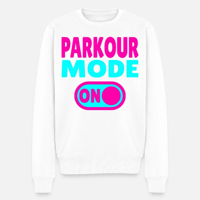 Mode Parkour activé - Pull Premium bio Homme - blanc