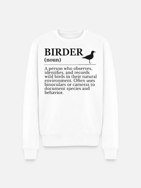 Birder Definition - Birdwatchers - Men's Premium Organic Jumper - white