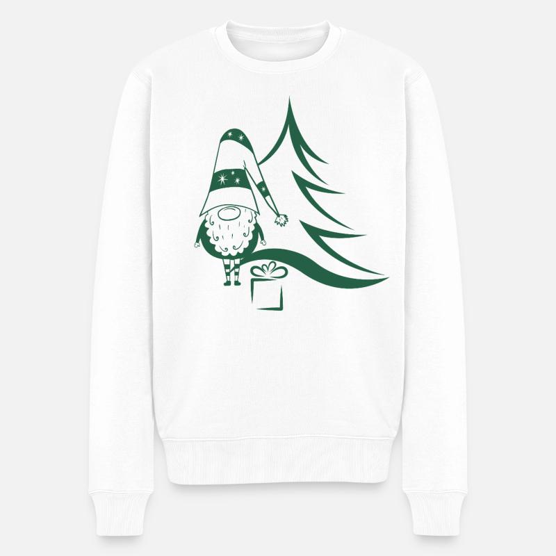 Gnomin de Noël - Pull Premium bio Homme - blanc
