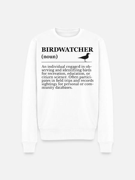 Birdwatcher Definition - Birdwatching - Men's Premium Organic Jumper - white
