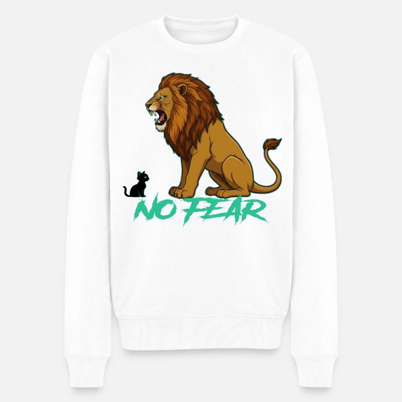 Pas de peur - Pull Premium bio Homme - blanc