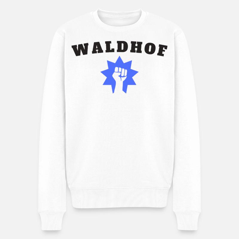 Waldhof - Männer Premium Bio Pullover - Weiß