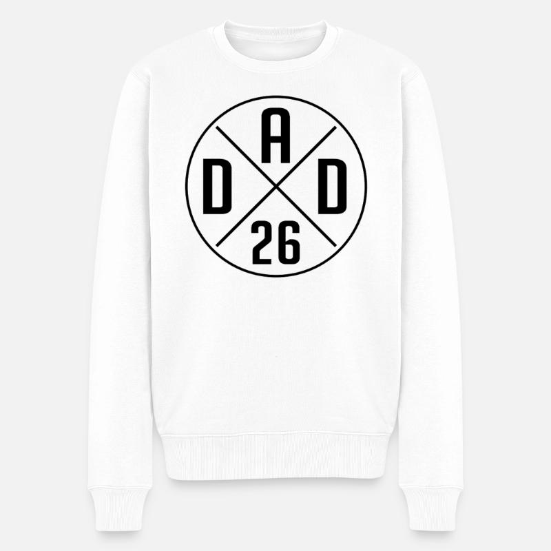 Future papa 2026 | Annonce Bébé Papa - Pull Premium bio Homme - blanc