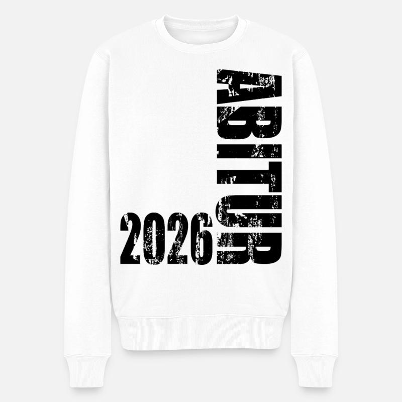 Abitur 2026 - Männer Premium Bio Pullover - Weiß