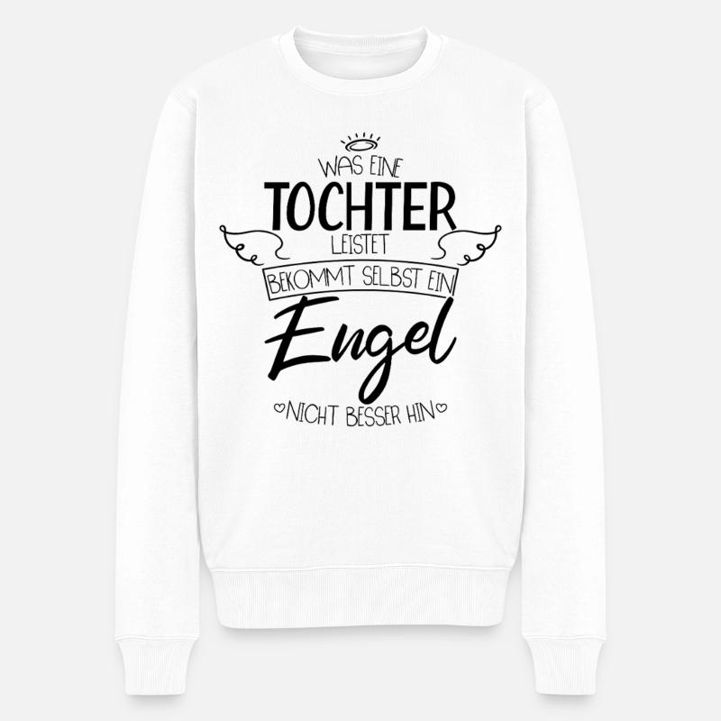 Beste Tochter der Welt - Männer Premium Bio Pullover - Weiß