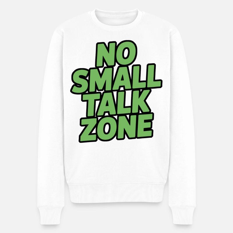 Pas de zone de bavardage - Pull Premium bio Homme - blanc