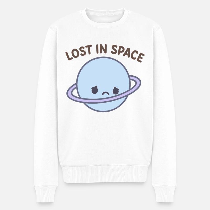 Planète Lost in Space - Pull Premium bio Homme - blanc