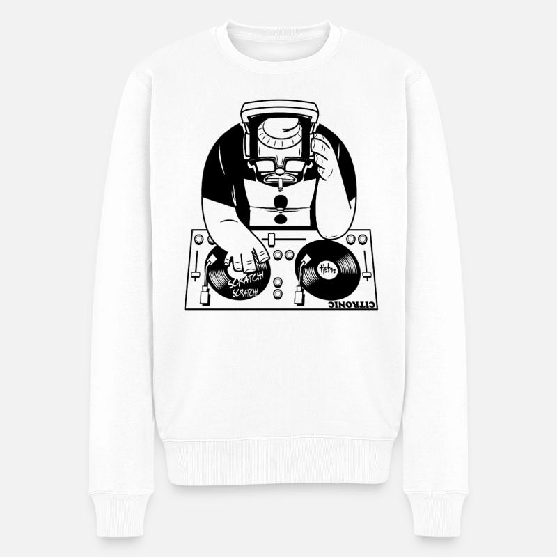 DJ - Pull Premium bio Homme - blanc