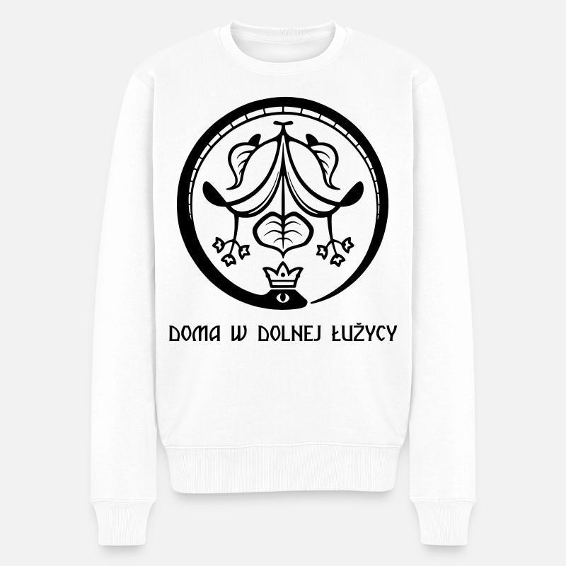 Ouroboros des Spreewaldes schwarz - Männer Premium Bio Pullover - Weiß