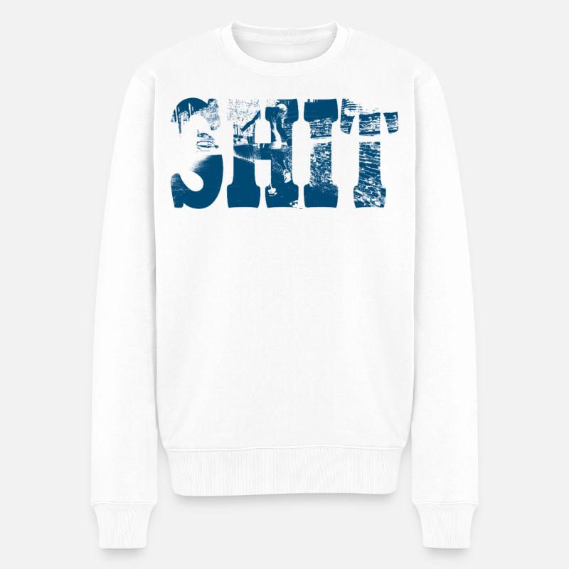 Merde - Pull Premium bio Homme - blanc