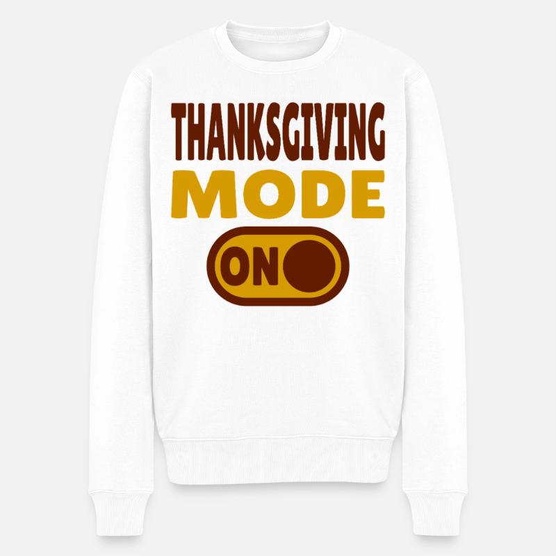 Mode Thanksgiving activé - Pull Premium bio Homme - blanc