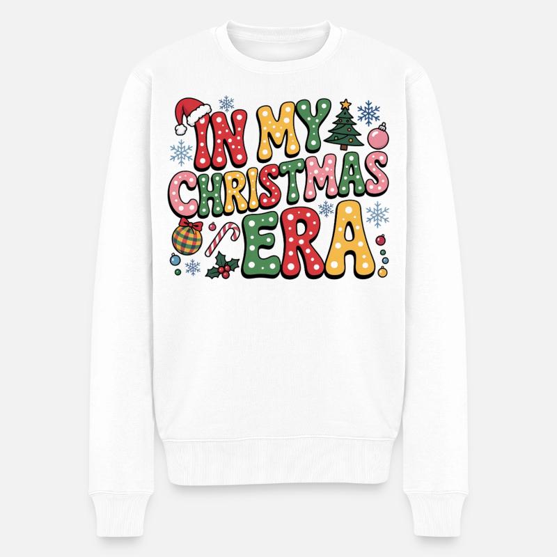 À l’époque de Noël - Pull Premium bio Homme - blanc