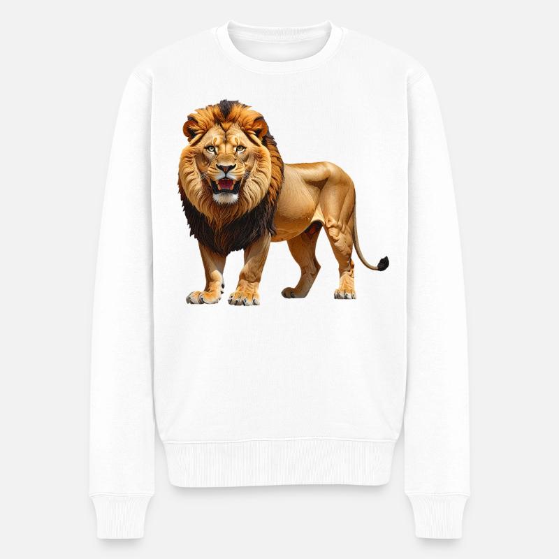 Loewe - Männer Premium Bio Pullover - Weiß
