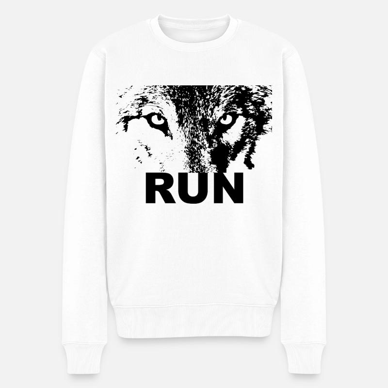 Parcours des loups - Pull Premium bio Homme - blanc