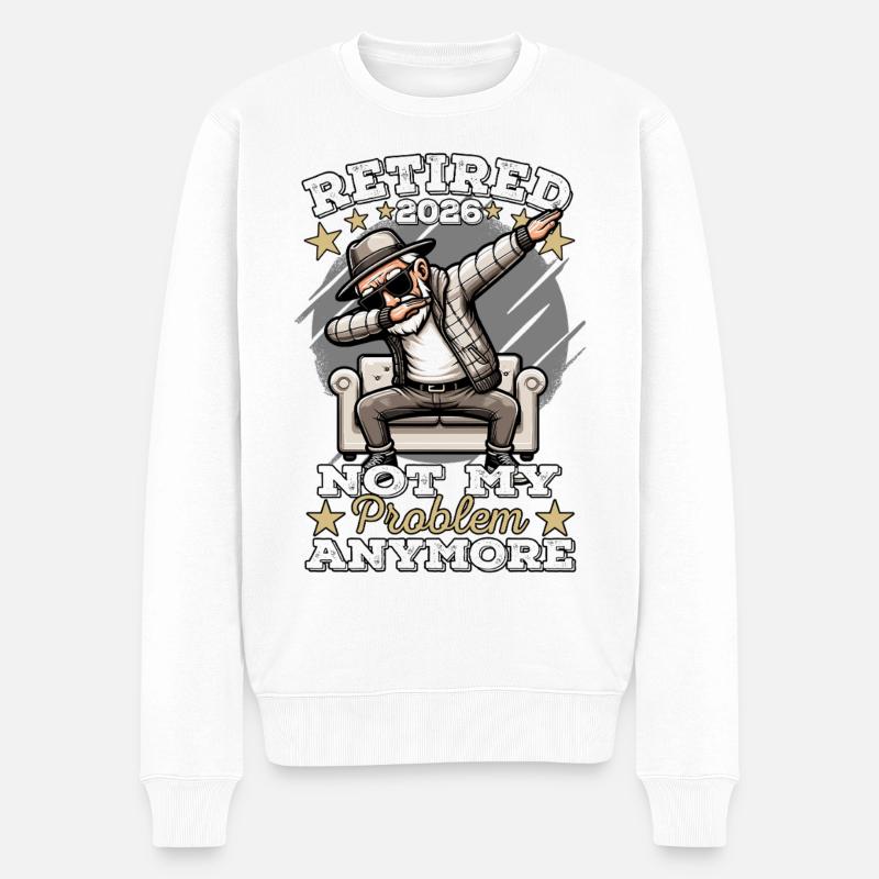 Rentner 2026, Rente Mann, Ruhestand, Legende - Männer Premium Bio Pullover - Weiß