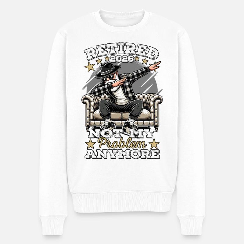 Rentner 2026, Rente Mann, Ruhestand, Legende - Männer Premium Bio Pullover - Weiß