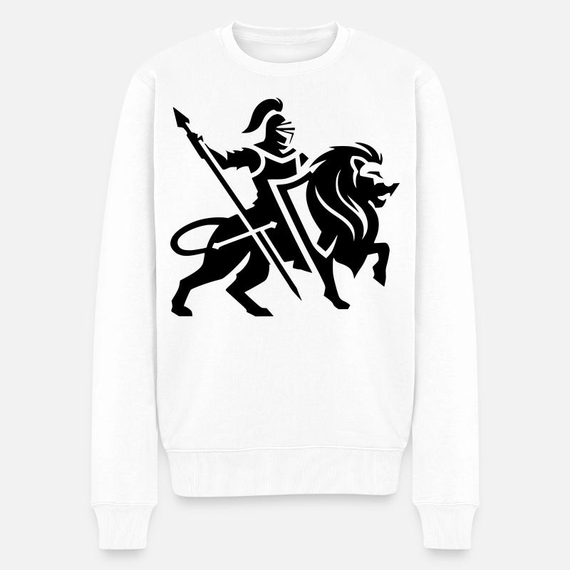 Guerrier - Pull Premium bio Homme - blanc