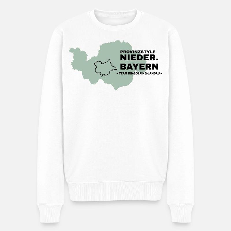 Basse-Bavière | DINGOLFING-LANDAU - Pull Premium bio Homme - blanc