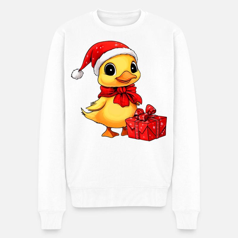Noël de canard - Pull Premium bio Homme - blanc