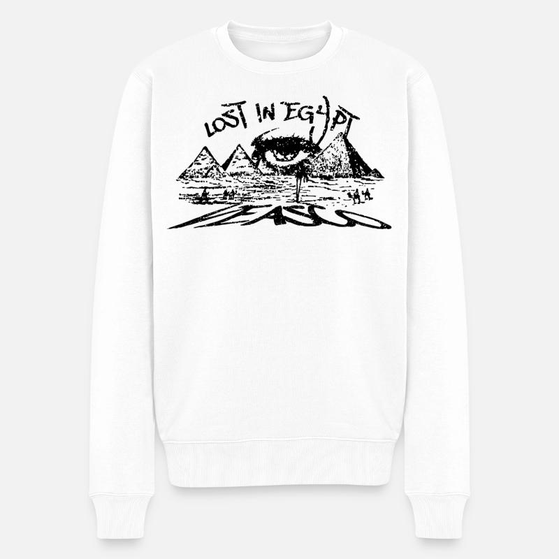 Perdu en Égypte - Pull Premium bio Homme - blanc